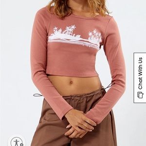 NWT billabong cropped long sleeve